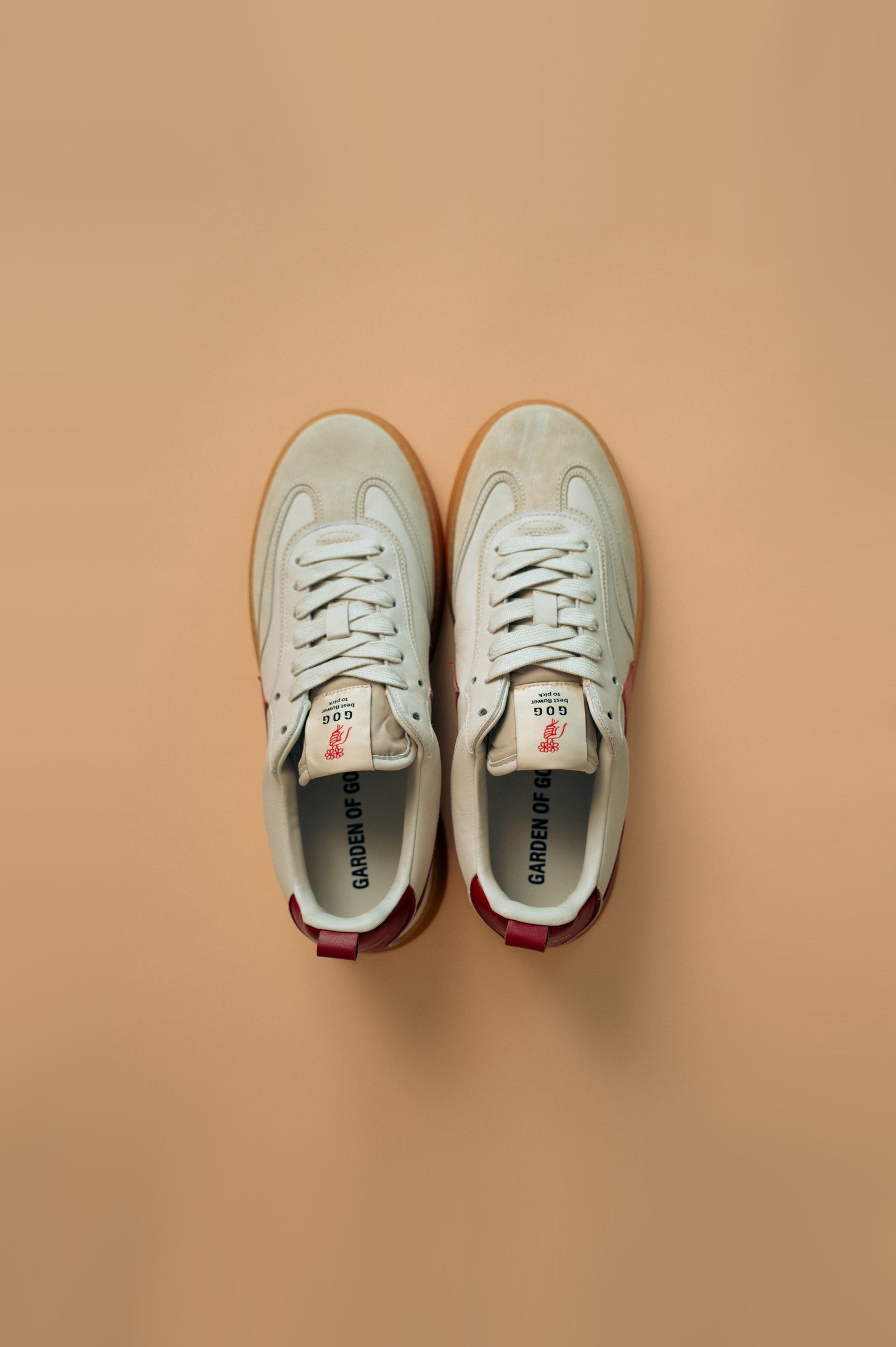 Earth Off White Dark Red